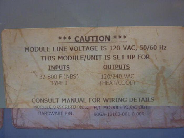 Used BARBER COLMAN Heat/Cool Module 80GA-10103-001-0-00R #31299