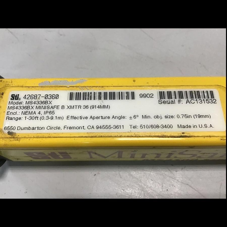 Used STI Light Curtain Transmitter MS4336BX Used