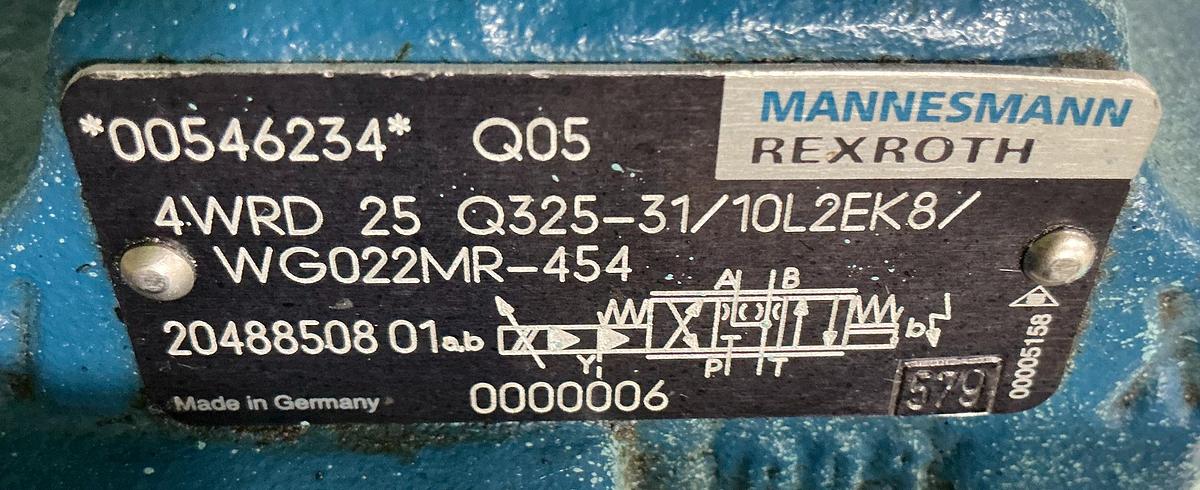 Used MANNESMANN REXROTH 4WRD 25 Q325-31/10 L2EK8/WG022MR-454