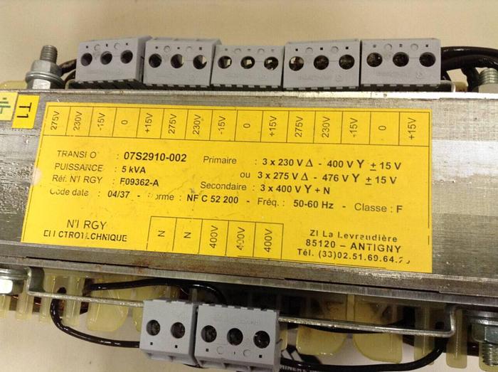 Used CONAIR 5 kVA Transformer 07S2910-002 #86239