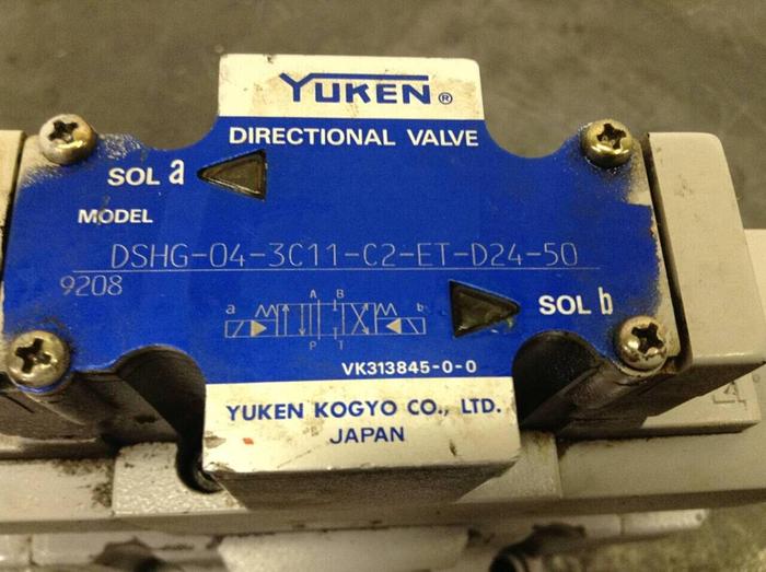 Used YUKEN Directional Valve DSHG-04-3C11-C2-ET-D24-50 #70788