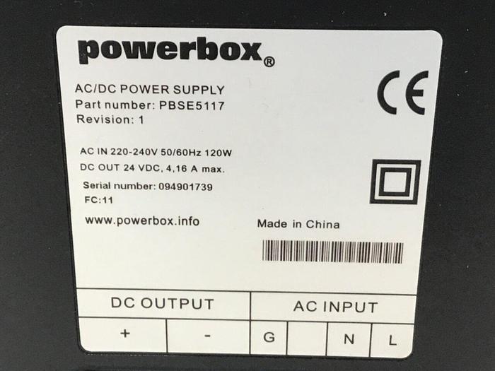 Used ABB Power Box Supply PBSE5117 #127363