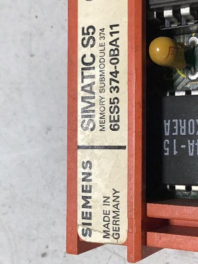 Used SIEMENS / VAN DORN SIMATIC S5 Memory 6ES5 374-0BA11 #112230