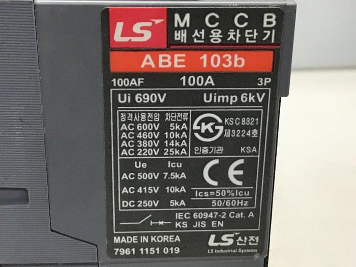 Used LG 100 Amp Circuit Breaker ABE103B #119811