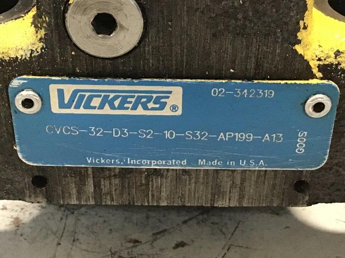 Used VICKERS Check Valve CVCS-32-D3-S2-10-S32-AP199-A13 Used