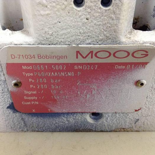 Used MOOG Servo Valve D661-5002 Used