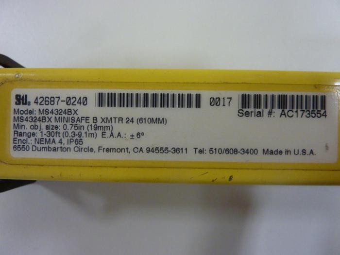 Used STI Light Curtain Transmitter MS4324BX #49684