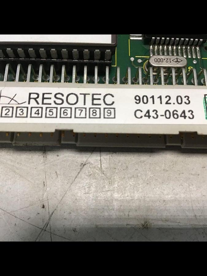 Used RESOTEC Circuit Board 90112.03 #144106