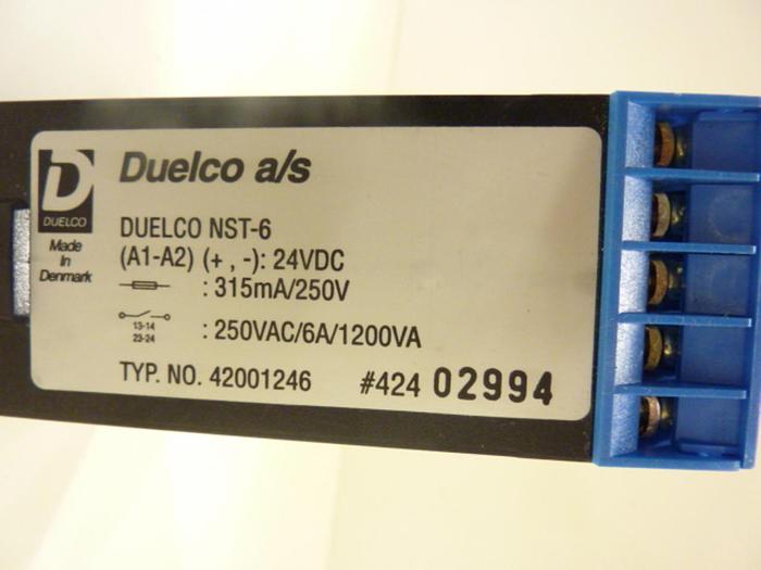Used DUELCO Safety Relay NST-6 #43114