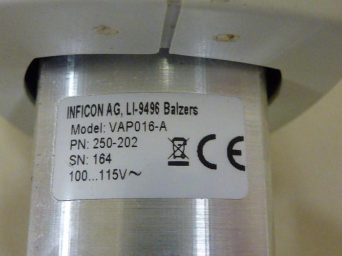 Used INFICON Pneumatic Valve VAP016-A #58724
