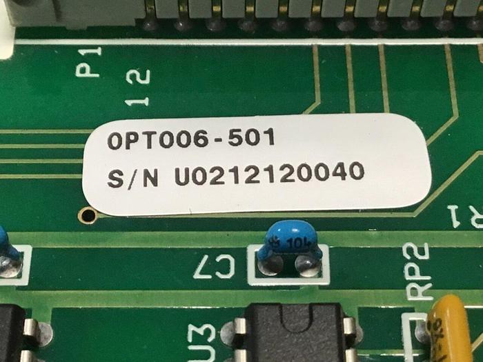 Used OPTIMISED CONTROL Circuit Board OPT006-501 Used #135350