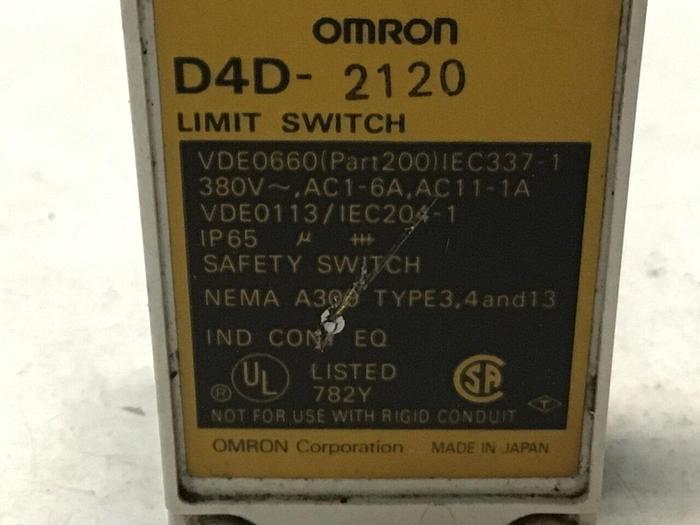 Used OMRON Limit Switch D4D-2120 Used
