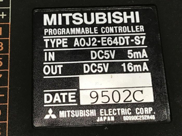 Used MITSUBISHI Programmable Controller A0J2-E64DT-S7 #112950
