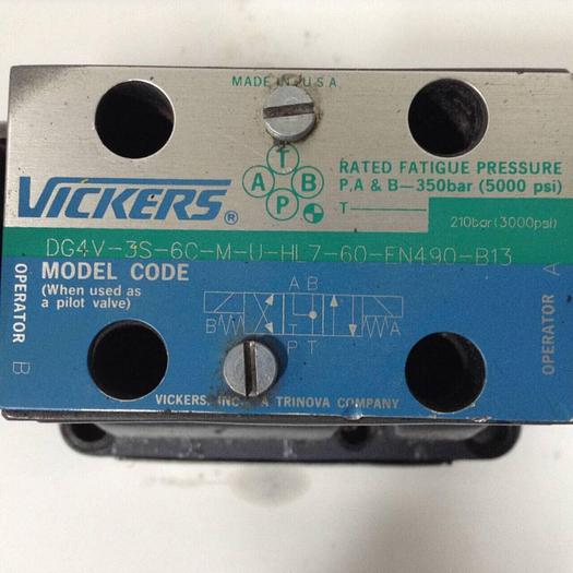 Used VICKERS Valve DG5S4-0431C-E-T-M-U-HL7-B13-60-EN502 #89855
