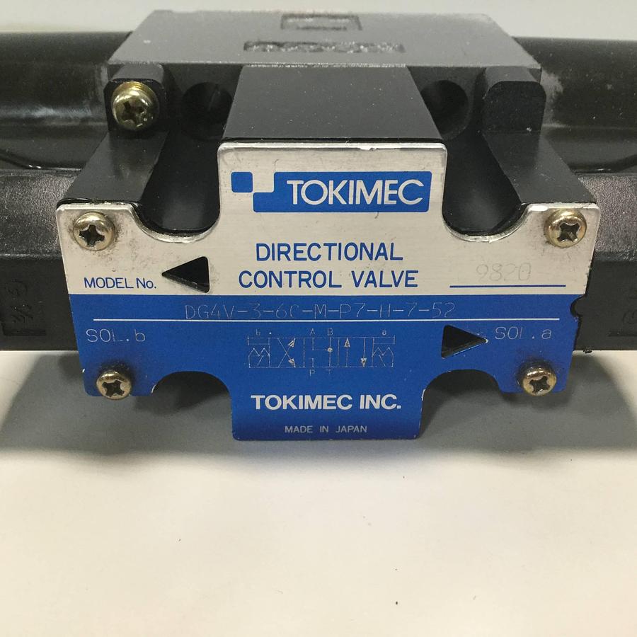Used TOKIMEC Directional Control Valve DG4V-3-6C-M-P7-H-7-52 USED