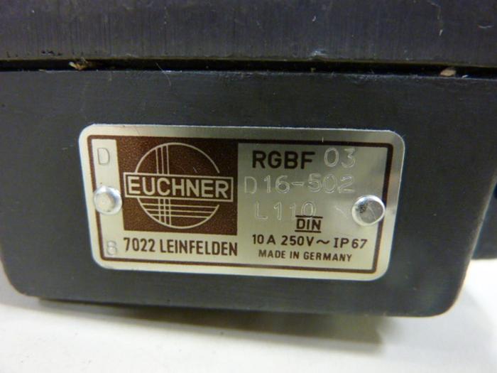 EUCHNER Limit Switch RGBF 03 D16-502 L110 #51544