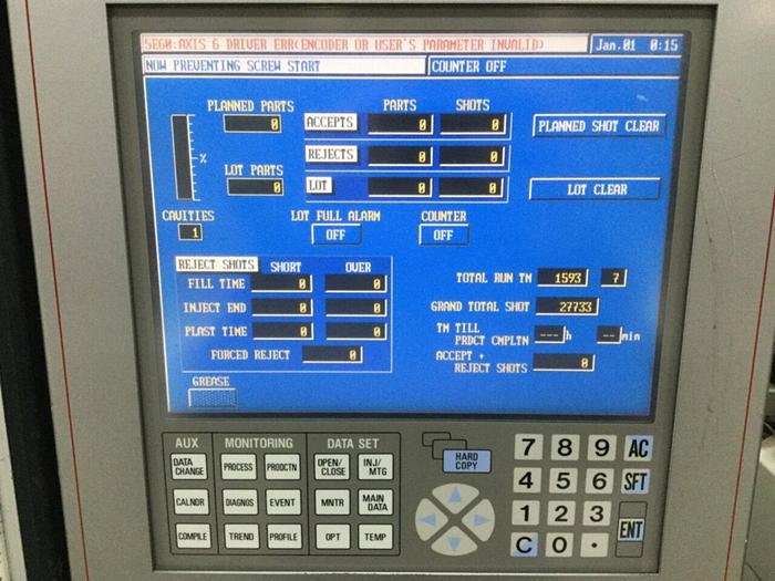 Used NISSEI 110 Ton Vertical Injection Mold Machine TD110E-9E USED