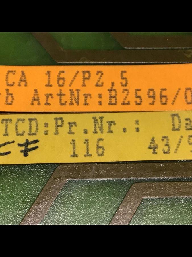 Used BACHMANN ELECTRONIC Circuit Board CA16100E Used