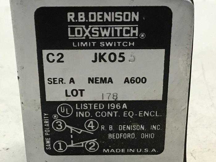 Used RB DENISON Limit Switch C2JK053 #121204