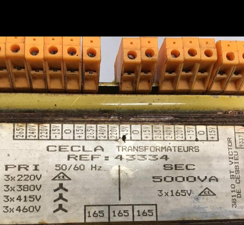 Used CECLA 5 kVA Transformer 43334 USED