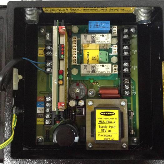 Used BANNER ENGINEERING Mini-Screen Control Box MSCA-1L3E Used