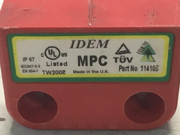 Used IDEM SAFETY SWITCHES Coded Miniature Switch 114105 #124658
