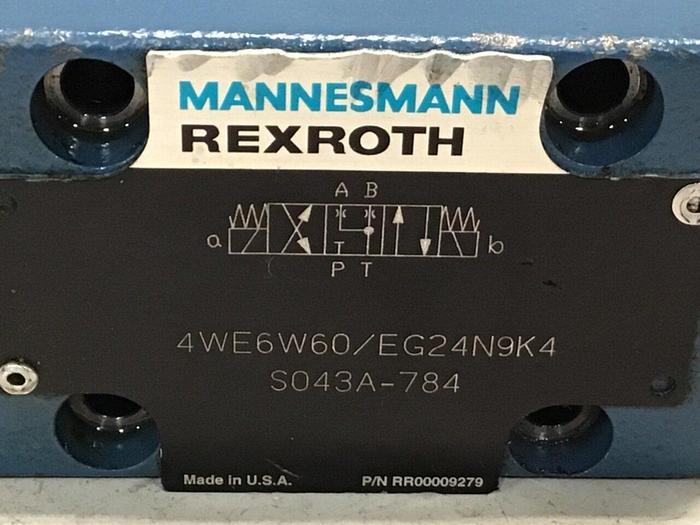 Used MANNESMANN REXROTH Hydraulic Valve 4WE6G2-60/EG24N9K4 Used