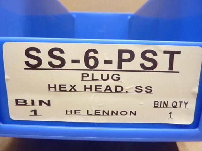 SWAGELOK Hex Head Plug SS-6-PST #39325