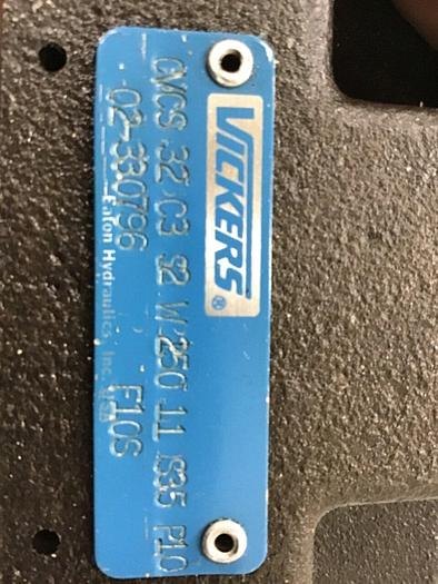 Used VICKERS Hydraulic Valve CVCS32C3S2W25011S35P10 #141833