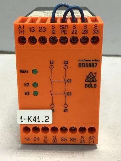 Used E DOLD & SOHNE KG Emergency Stop Module BD5987.02/001 #125398