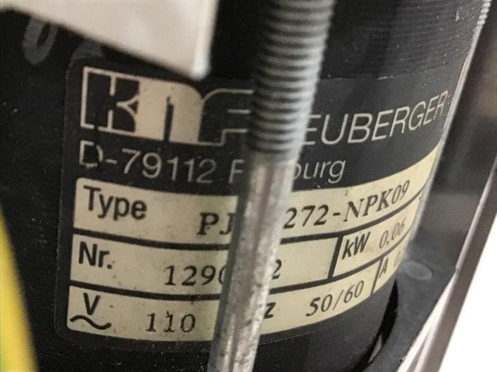 Used KNF NEUBERGER Air Pump w/ Motor PJ 15272-NPK 09 Used