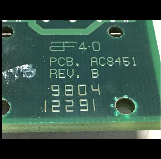 Used APSCO Van Dorn Rack Circuit Board AC8450 USED