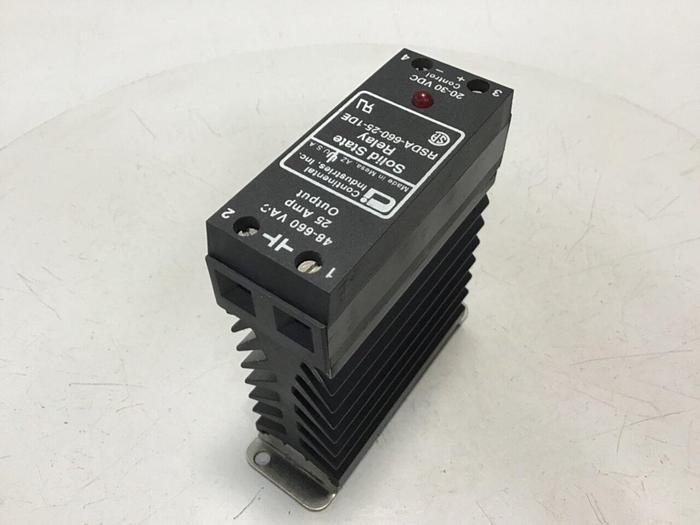 Used CONTINENTAL INDUSTRIES Solid State Relay RSDA-660-25-1DE #134781