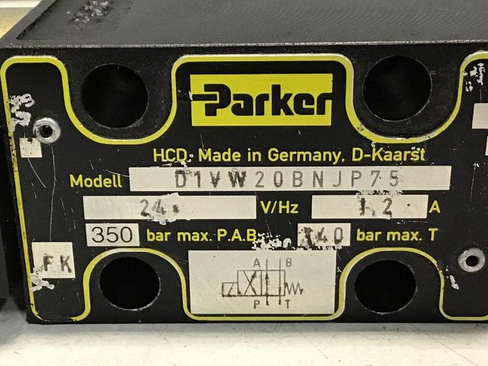 Used PARKER Valve D1VW20BNJP75 #130535