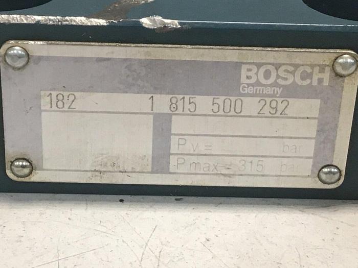 Used BOSCH Valve 1 815 500 292 #124468