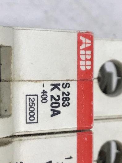 Used ABB Circuit Breaker 20 Amp S283-K20A #119589