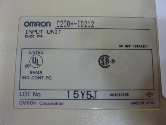 Used OMRON Input Module C200H-ID212 #64504