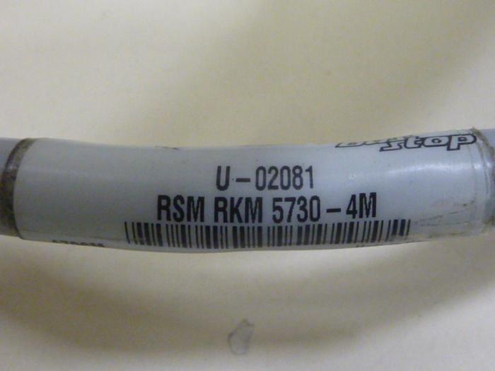 Used TURCK ELEKTRONIK Cable RSM RKM 5730-4M #64519