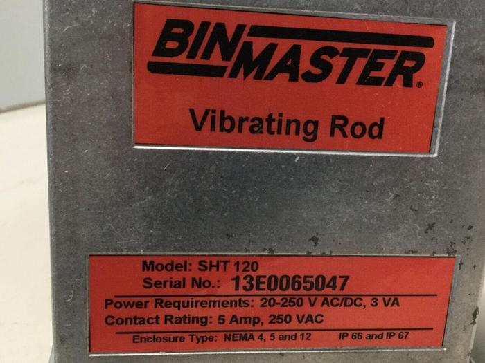 Used BIN MASTER Vibrating Rod SHT120 #111187