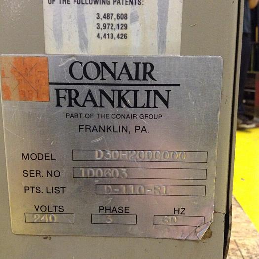 Used CONAIR FRANKLIN Compu-Dry, CD30 D30H2000000 Used