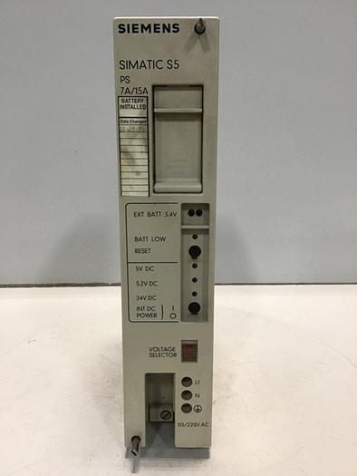 Used SIEMENS Modular Power Supply E220G5/15WRGD #120545