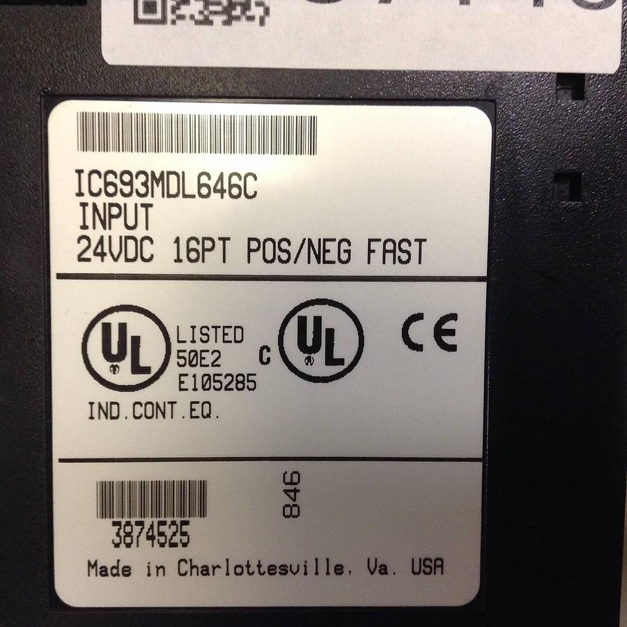 Used GE FANUC Input Module IC693MDL646C Used
