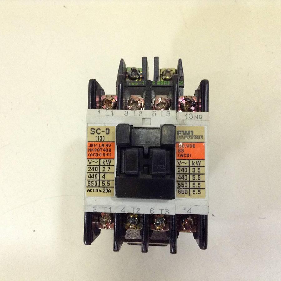 Used FUJI ELECTRIC Contactor SC-0 4NC0F0 USED