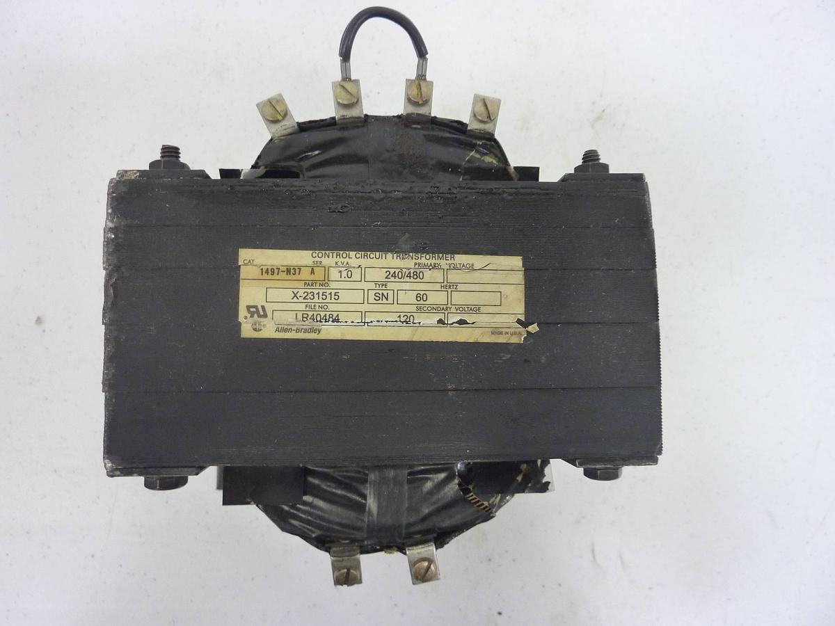 Used ALLEN BRADLEY 1 kVA Transformer 1497-N37 SER A Used