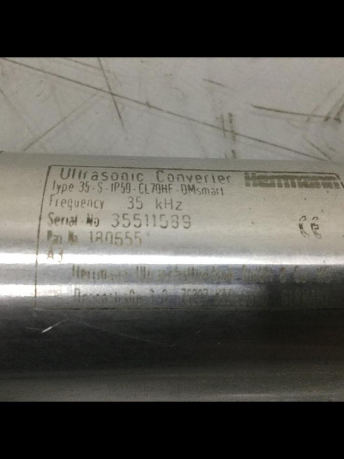 Used HERRMANN Ultrasonic Converter 35-S-IP50-CL70HF #115333