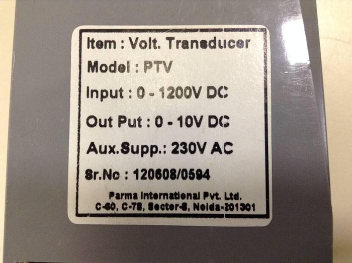 Used AUTONIX Voltage Transducer PTV #87045