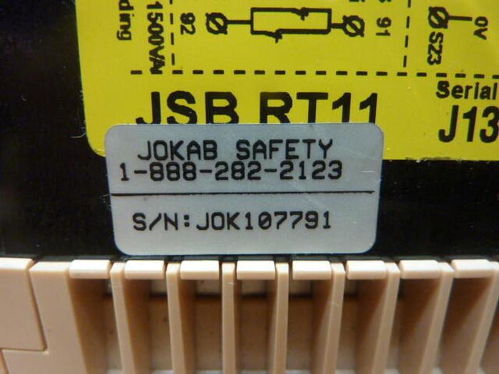 Used JOKAB SAFETY Safety Relay JSB RT11 #31756
