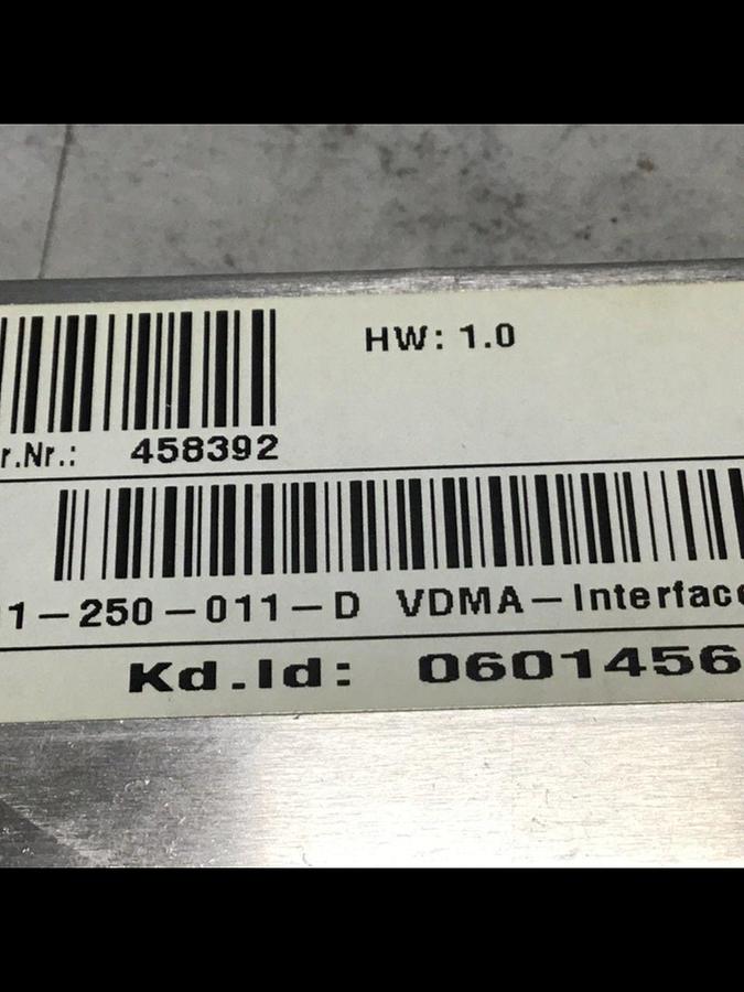 Used SIGMATEK Circuit Board VDMA-INTERFACE 01-250-011-D USED 