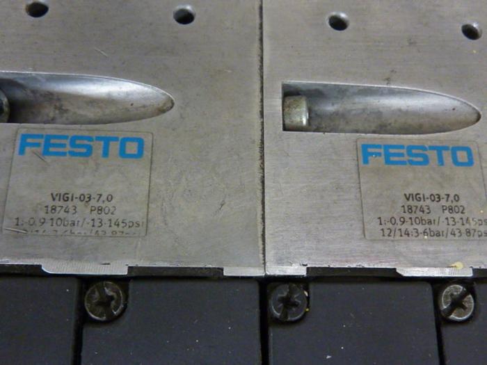 Used FESTO Control Block w/ Valves IFB8-03 #52801