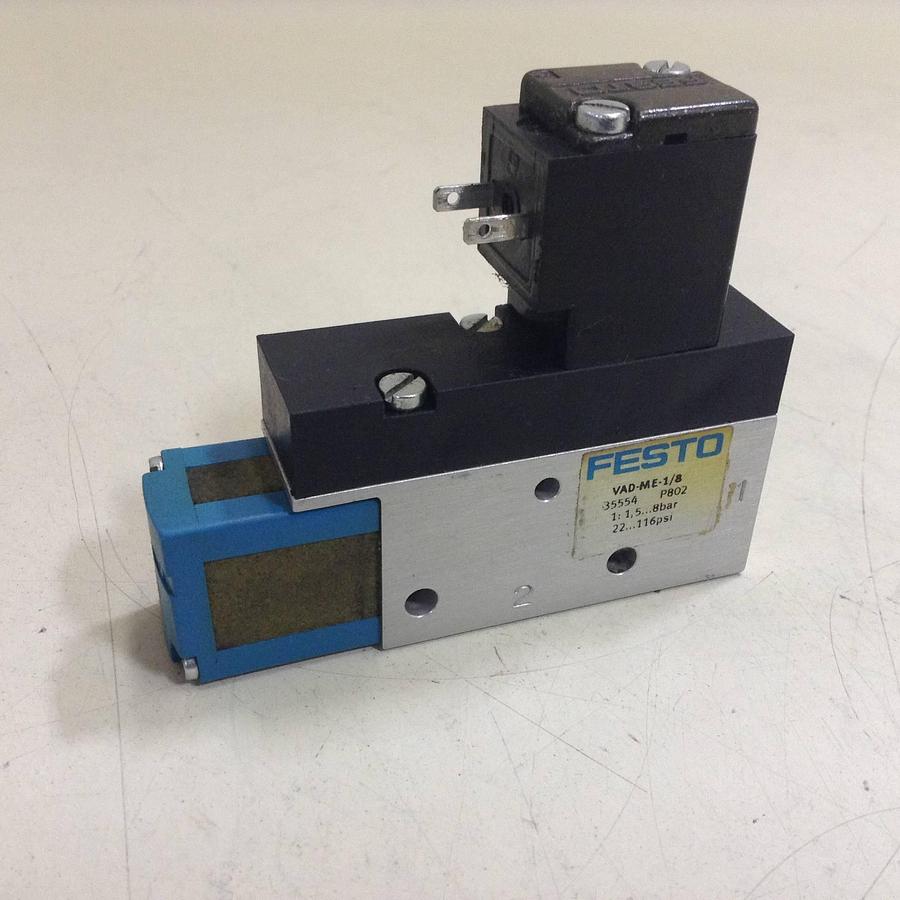 Used FESTO Vacuum Generator/Solenoid Valve VAD-ME-1/8 USED